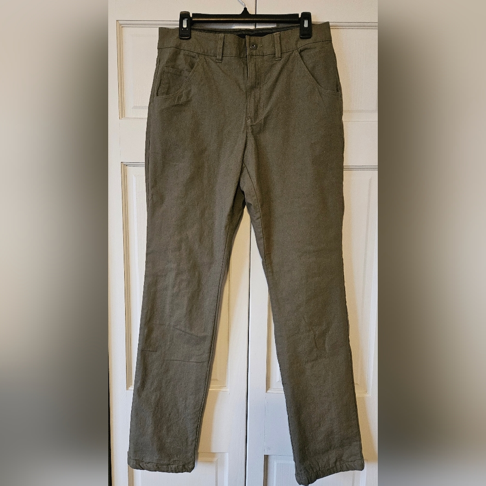 Columbia Womens Army Green Fleece Lined Pants. Size 30W 34L.
